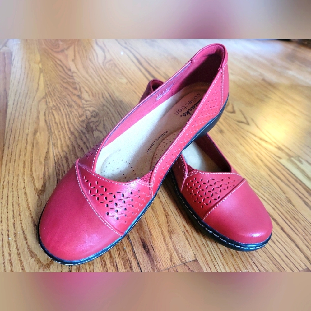 Clark's Red Shoes